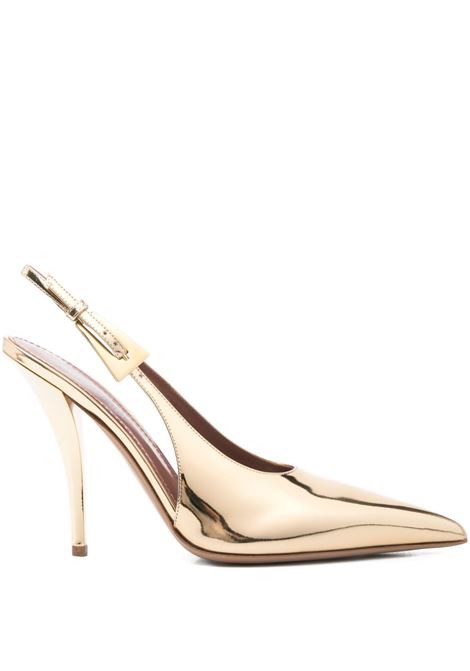 Gold jessica slingback 105 pumps Paris texas - women